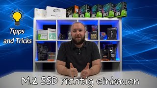 Anleitungsvideo M2 SSD bei PC richtig einbauen [upl. by Edouard597]