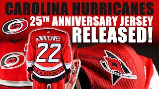 Carolina Hurricanes 25th Anniversary Jersey Revealed [upl. by Gordan]