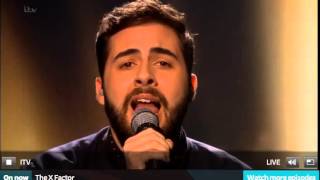 Andrea Faustini sings Hero xfactor uk [upl. by Map]