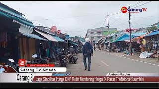 Jaga Stabilitas Harga DKP Monitoring Harga di Pasar Tradisional Saumlaki [upl. by Gensmer]