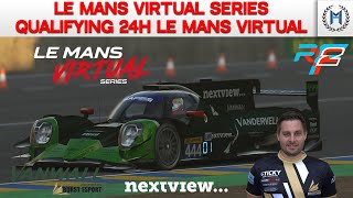 Le Mans Virtual Series  Qualifying for the 24 hours of Le Mans Virtual on rFactor 2 [upl. by Allrud990]