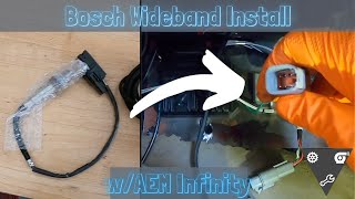 Bosch 42 Wideband Install wAEM Infinity ECU [upl. by Loretta442]