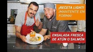 ENSALADA FIT DE ATÚN O SALMÓN ¡MANTENTE EN FORMA [upl. by Udell]