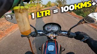 1Rupee  1KM 😲😲 Bajaj Platina 100 BS6 Real Mileage Test Run [upl. by Llebpmac]