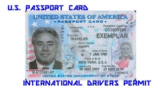 US PASSPORT CARD AS AN INTL DRIVERS PERMIT [upl. by Nylevol653]