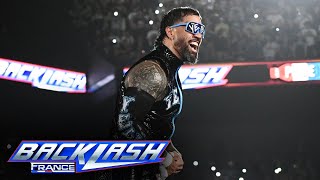 Jey Uso sends Lyon crowd into a frenzy with entrance WWE Backlash France highlights May 4 2024 [upl. by Cattan]