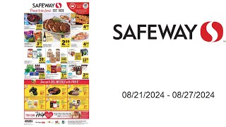 Safeway Weekly Ad US  08212024  08272024 [upl. by Kcirddor]