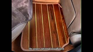 Allenclosed solid wood car foot mats five colors single amp doublelayer suitable for 98 of models [upl. by Hippel530]