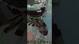 1000 pillager vs anvil 🤯☠ minecraft [upl. by Ausoj]