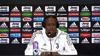 Conferenza stampa presentazione Zakaria quotLa Juve un sogno il mio modello è Vieiraquot [upl. by Mackay]