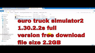 how to download euro truck simulator 2 130x with 56 dlc full download tutoriallink [upl. by Chubb]