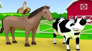 Apprendre les Animaux de la Ferme en Français et Anglais pour bébé  Noms et Bruit danimaux [upl. by Nayb81]