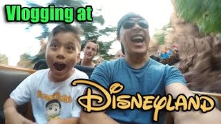 Vlogging at DISNEYLAND [upl. by Esydnac85]