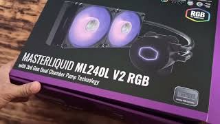 Enfriamiento Liquido Cooler Master MASTERLIQUID ML240L V2 RGB [upl. by Ainyt25]