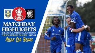 INTO THE HAT Matchday Highlights Bishops Stortford FC vs Hereford FC H  Emirates FA Cup [upl. by Lenora]