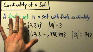 Intermediate Algebra  Cardinality of Sets  Two Examples [upl. by Fast296]