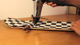 HD How to remove griptape from skateboardlongboardTimewarp Canon 550d [upl. by Arrekahs118]