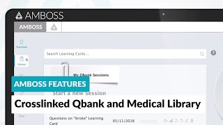 AMBOSS Features Crosslinked Qbank and Medical Library [upl. by Henrieta]