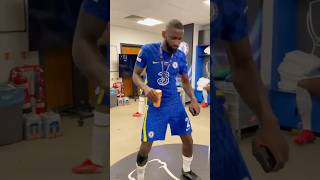 Paqueta vs Rudiger dance 🤩 footballshorts short shorts viralshorts [upl. by Roxanne]