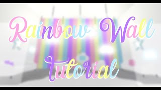 🌈Adopt Me Rainbow Wall Tutorial  SO EASY [upl. by Housum]