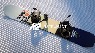 K2 INSTRUMENT DIRECTIONAL FREERIDE SNOWBOARD  20202021 [upl. by Sally913]