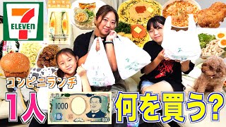 【意外】セブンイレブンでコンビニランチ！みんな1000円で何を買う！？ [upl. by Janaye630]