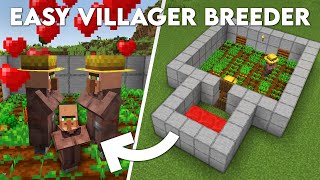 Minecraft Infinite Villager Breeder Tutorial  Easiest amp Best Design [upl. by Ellehcirt]