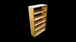 Plywood bookcase  gluing the carcass [upl. by Sair]