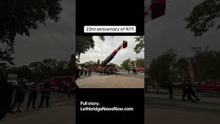 Lethbridge holds Fallen Firefighter Memorial Parade and Ceremony [upl. by Arrak]