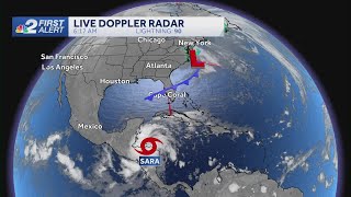 Tropical Storm Sara on collision course with Yucatán Peninsula forecast to dissipate by early ne [upl. by Cletus]