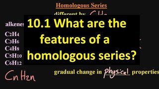 S3234 What are the Features of a Homologous Series SL IB Chemistry [upl. by Lorenzana333]