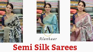 ALANKAAR BOUTIQUE  Semi Silk Sarees  Whatsapp  919746326239  Sequence  184 [upl. by Willy586]