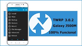 Como Istalar Recovery TWRP no J500M 100 Funcional [upl. by Gudrin]