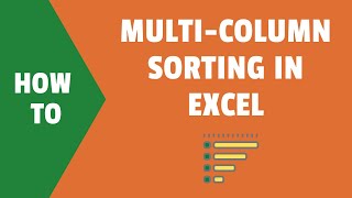 How to Do Multi level sorting in Excel by two Columns [upl. by Fanya]