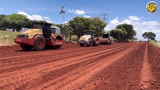 T7150 E GD655 TRATANDO MATERIAL PARA COMPACTAÇÃOPatrolMotoniveladoraPatrolaRoad GraderGrader [upl. by Fanchie556]