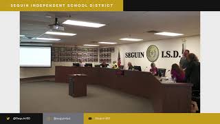 Seguin ISD Regular Board Meeting 032624 [upl. by Akimehs]