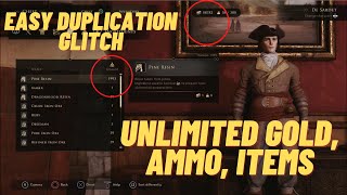 Unlimited items Ammo and Gold In Greedfall Easy Overpowered Duplication Glitch PS4 Xbox One [upl. by Tipton]