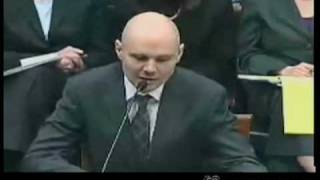 Billy Corgan testifies to US Congress  3102009 [upl. by Rhianna]