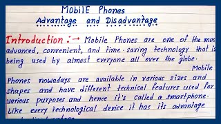 write essay on mobile advantages amp disadvantages  mobile advantages and disadvantages  easy essay [upl. by Dorthea920]