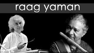 Raag Yaman  Hariprasad Chaurasia Flute  Shivkumar Sharma Santoor  Vijay Ghate Tabla  Jugalbandi [upl. by Haelhsa]