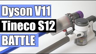 Dyson V11 Torque Drive Vs Tineco Pure One S12 Plus Cordless Vacuum Battle [upl. by Jim341]