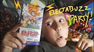 ELECTABUZZ PARTY Opening a POKEMON 20th Anniversary Japanese Booster Box With MIRAMOTO Evolutions [upl. by Ojyram]