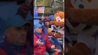 Mascot Teaches a Lesson to Rude Fan with a Beer Splash shorts [upl. by Dadelos371]