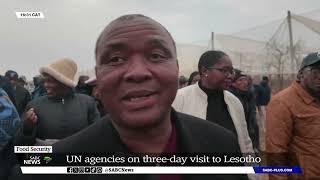 Food Security  UN agencies on threeday visit to Lesotho [upl. by Tomasine247]