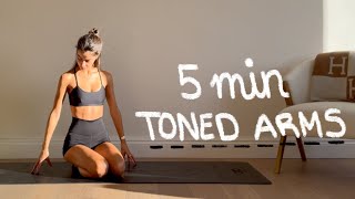 5MIN pilates arm workout  slim toned amp strong arms  no equipment  LIDIAVMERA [upl. by Aniles509]