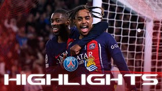 HIGHLIGHTS  PSG 20 REAL SOCIEDAD ⚽️🏆 UCL [upl. by Odinevneib]