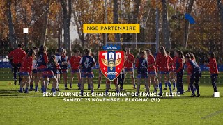 NGE x Blagnac Rugby féminin  nouvelle victoire pour les Caouecs [upl. by Atrice813]