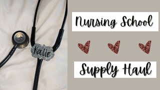 🩺 Nursing School Supply Haul 💉  First Semester Nursing Student [upl. by Dail]