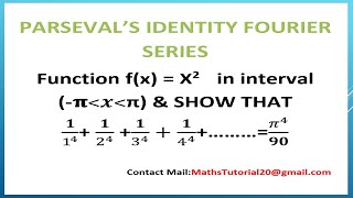 Easy Explaination of Parsevals IdentityTheorem For Fourier Series Concepts amp Examples in Tamil [upl. by Lateehs905]