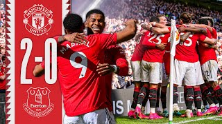 BACKTOBACK WINS AT OLD TRAFFORD 💥  Man Utd 20 Everton  Highlights [upl. by Gulick956]